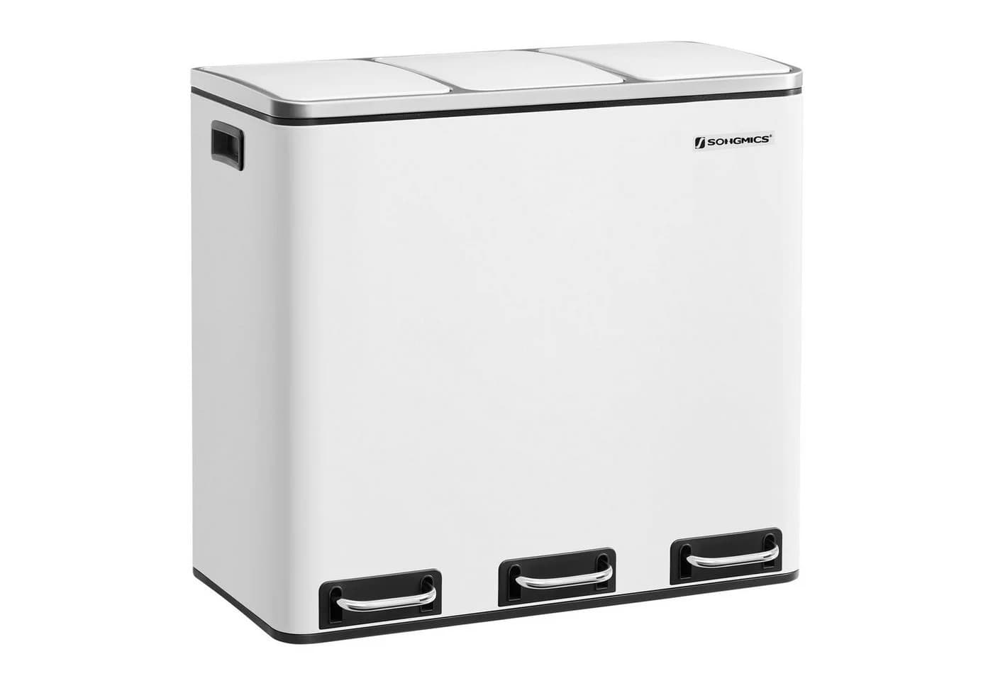 SONGMICS Mülltrennsystem 3x18L Weiß - Bild 2
