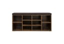 Schuhbank und Schuhregal aus Holz, Braun Bild 5