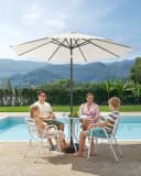 SONGMICS Sonnenschirm UPF 50+ Kurbel 264cm Bild 1