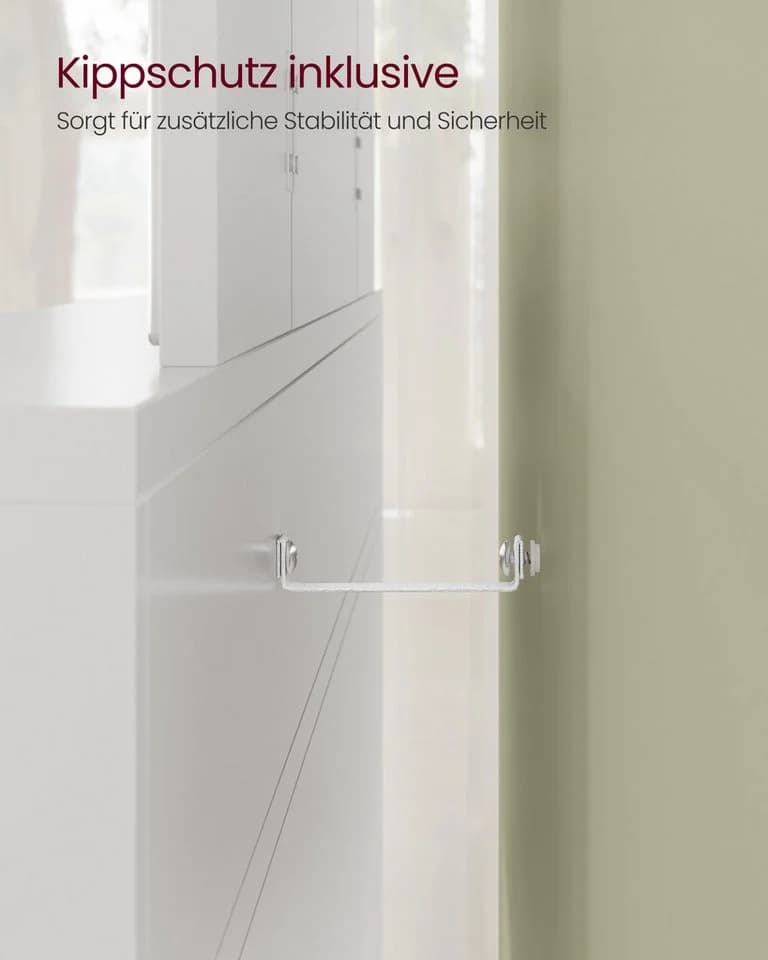 VASAGLE Schminktisch mit Klappspiegel 3 Fächer Weiß - Bild 5