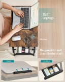 SONGMICS Laptoptisch Laptopständer Frühstückstablett Klappbar Braun Bild 4