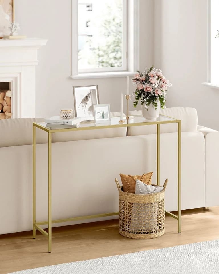 VASAGLE Konsolentisch Beistelltisch Hartglas Modern - Bild 3
