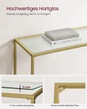 VASAGLE Konsolentisch Beistelltisch Hartglas Modern Bild 5