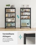 Standregal im Industrielook aus Stahl und Holzwerkstoff Bild 4