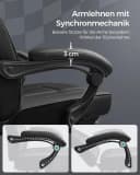 SONGMICS Gaming-Stuhl Ergonomischer Bürostuhl Home-Office Bild 5