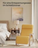SONGMICS Schaukelsessel Relaxsessel Beige Bild 3