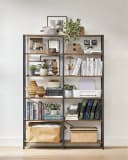 VASAGLE Bücherregal Standregal mit 6 Ebenen Industrie-Design Bild 1