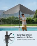 SONGMICS Sonnenschirm Balkon UPF 50+ Beidseitig Knickbar Bild 3