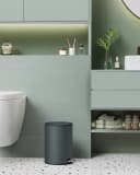 SONGMICS Kosmetikeimer Softclose 3L Schwarz/Grüngrau Bild 1