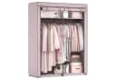 SONGMICS Stoffschrank mit 2 Kleiderstangen und Ablagen Faltbar Lavendellila Bild 2