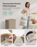 SONGMICS Wäschekorb 90 L mit Deckel und herausnehmbarem Wäschesack Bild 5