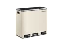 SONGMICS Mülltrennsystem 3x18L Beige/Gelb mit Fußpedal Bild 2