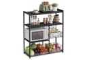 VASAGLE Küchenregal Standregal 6 Haken 80x35x95 cm Anthrazitgrau Bild 2