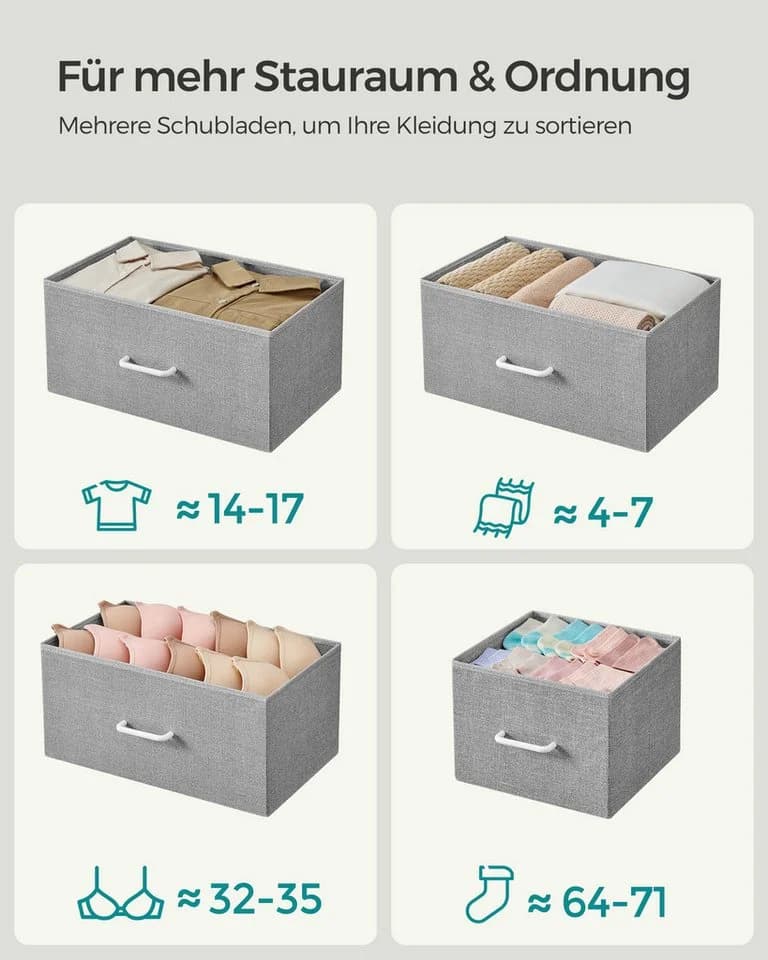 SONGMICS Kommode 7 Schubladen Industrie-Design - Bild 3