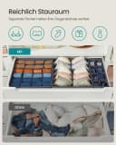 SONGMICS Aufbewahrungsbox Schubladen-Organizer 8er Set Grau Stoffboxen Bild 1