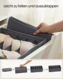 SONGMICS Aufbewahrungsbox Schubladen-Organizer 8er Set Grau Stoffboxen Bild 5