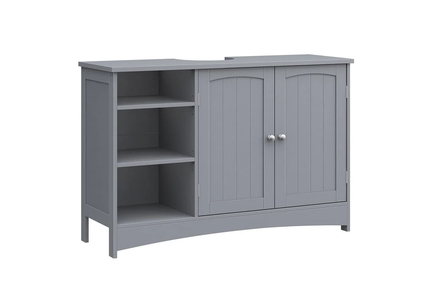 VASAGLE Waschbeckenunterschrank Unterschrank Badezimmerschrank extra lang, offene Fächer, höhenverstellbare Ablagen - Bild 3
