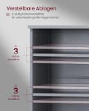 VASAGLE Waschbeckenunterschrank Unterschrank Badezimmerschrank extra lang, offene Fächer, höhenverstellbare Ablagen Bild 5