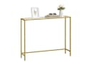 VASAGLE Konsolentisch Beistelltisch Hartglas Moderner Sofatisch Flur Bild 2