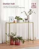 VASAGLE Konsolentisch Beistelltisch Hartglas Moderner Sofatisch Flur Bild 4