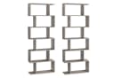 VASAGLE Bücherregal 2-tlg. Standregal 6 Fächer Holzwerkstoff 70x190,5x24cm Bild 1