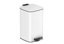 SONGMICS Tretmülleimer Bad 8L Weiß Softclose Pedal Bild 2