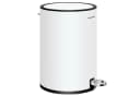 SONGMICS Kosmetikeimer Bad 3L Softclose Schwarz/Weiß Bild 2