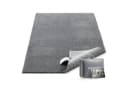 SONGMICS HOME Wohnzimmerteppich Rechteck Rutschfest Maschinenwaschbar Modern Grau Bild 2