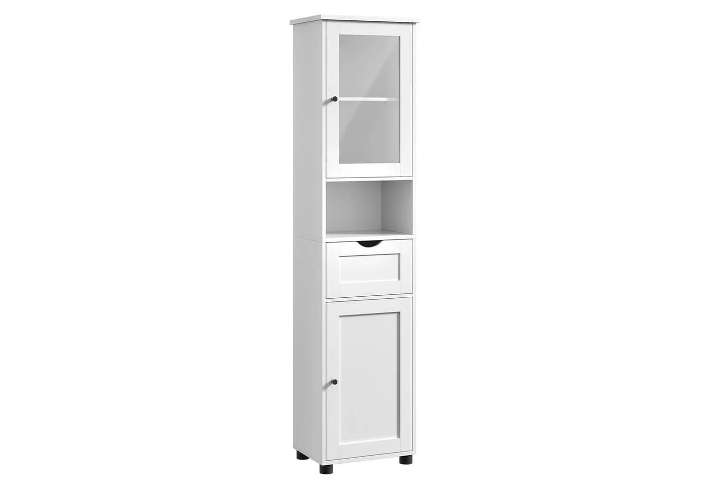 VASAGLE Badkommode Badezimmerschrank Hochschrank Ahornweiß Wolkenweiß - Bild 2