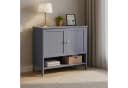 VASAGLE Schuhschrank Landhausstil Grau MDF 35x80x70 cm Bild 1
