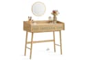SONGMICS HOME Schminktisch Kosmetiktisch Beige mit Spiegel Beleuchtung 3 Schubladen Bild 4