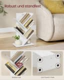 VASAGLE Bücherregal Baumform Standregal 5 Ebenen Eckregal Wolkenweiß Bild 5