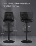 Moderner Barhocker aus Polster und Kunststoff Bild 4