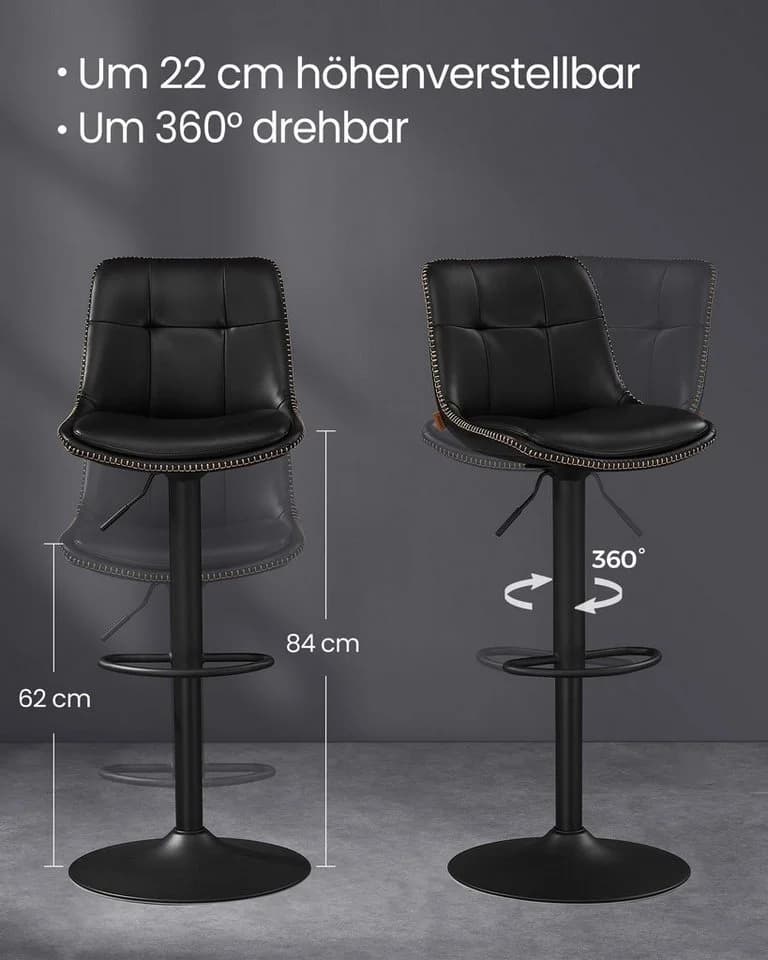 Moderner Barhocker aus Polster und Kunststoff - Bild 4