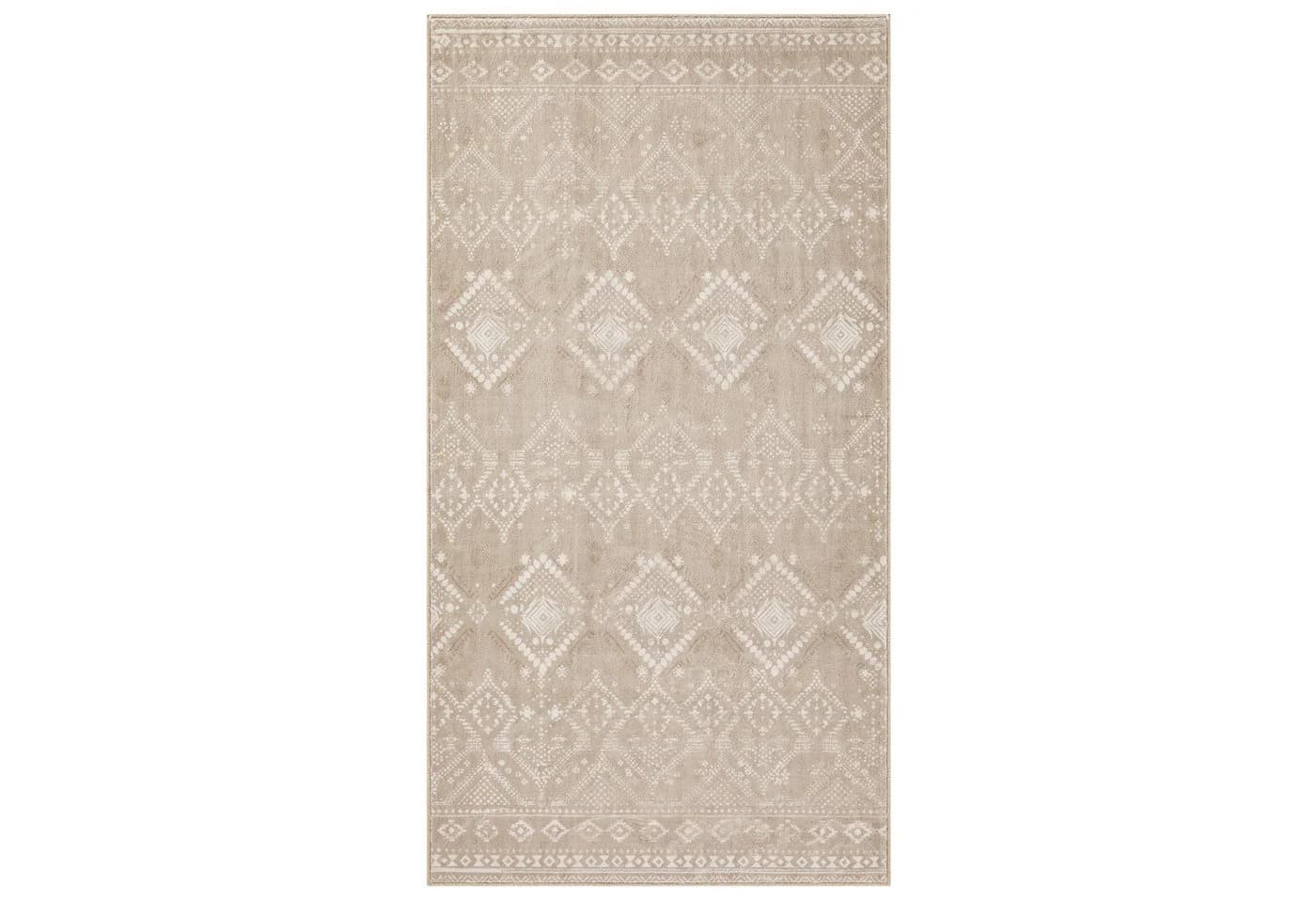 SONGMICS HOME Wohnzimmerteppich 150x80 cm Kurzflor Cappuccinobeige - Bild 2