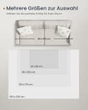 SONGMICS HOME Designteppich Wohnzimmerteppich 150x80 cm Kurzflor Flauschig Bild 5