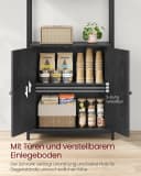 VASAGLE Bücherregal 6 Ebenen Ebenholzschwarz Bild 4