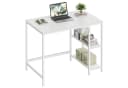 VASAGLE Schreibtisch Computertisch 140cm mit 2 Ablagen Modern Bild 2