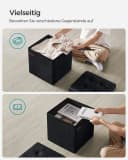 SONGMICS Sitzhocker Sitzbank Aufbewahrungsbox mit Deckel, bis 300 kg belastbar Bild 5