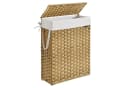 SONGMICS Wäschekorb schmal 55 L Pastellgelb Stahlrahmen Bild 2