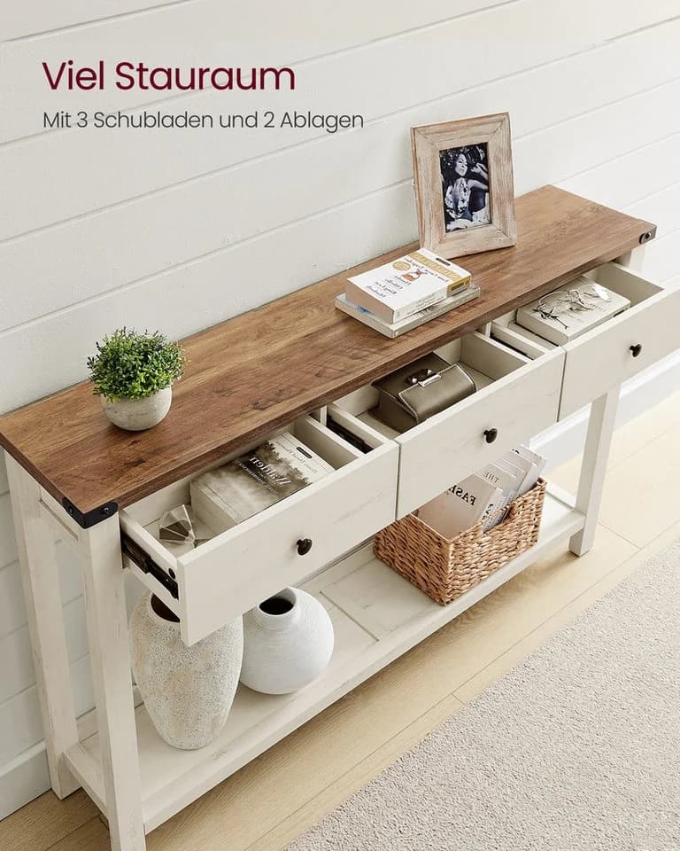 VASAGLE Konsolentisch Beistelltisch Honigbraun - Bild 3