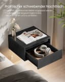 VASAGLE Nachttisch 2er Set Schwebend Beige Bild 3