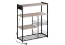 VASAGLE Küchenregal Standregal mit Steckdosen 6 Haken 35 x 80 x 93,5 cm Bild 2