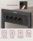 VASAGLE Küchenregal Standregal mit Steckdosen 6 Haken 35 x 80 x 93,5 cm Bild 5