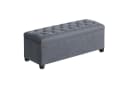 SONGMICS Sitzbank Schiefergrau MDF Sitzhocker mit Stauraum Bild 2