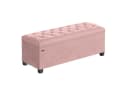 SONGMICS Sitzbank Pastellrosa MDF Samt Bild 2