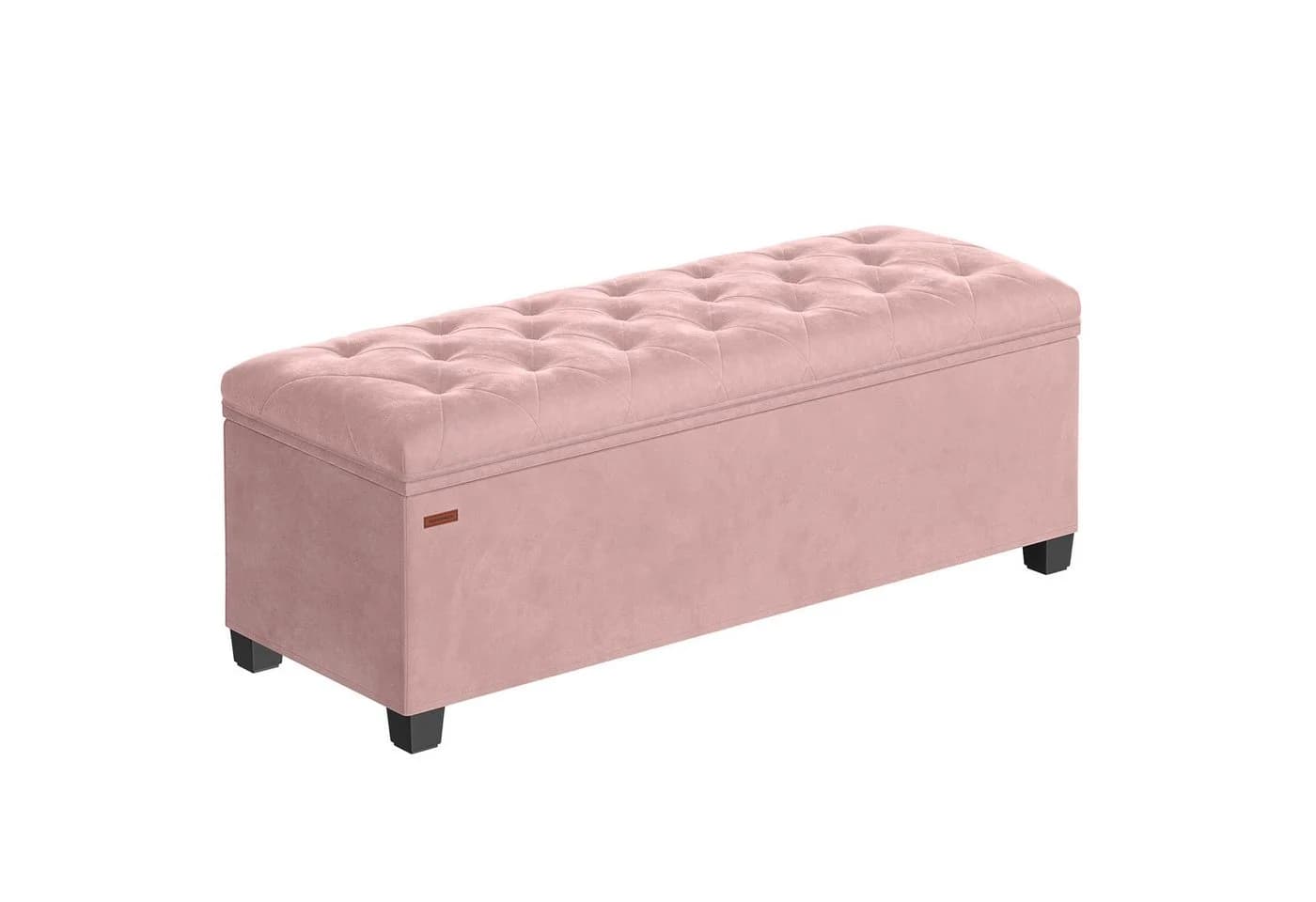 SONGMICS Sitzbank Pastellrosa MDF Samt - Bild 2