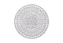 SONGMICS HOME Wohnzimmerteppich Rutschfest Flauschig Boho-Stil Taubengrau Bild 2