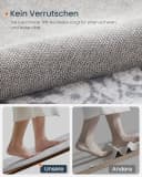 SONGMICS HOME Wohnzimmerteppich Rutschfest Flauschig Boho-Stil Taubengrau Bild 5