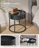 VASAGLE Couchtisch 2er Set Satztisch Wohnzimmer Versteckter Stauraum Bild 5